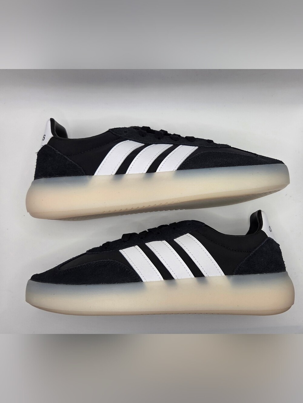 adidas Barreda Decode Womens Black/white with  White Gum Sole Sneakers